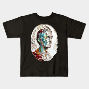 Woman Art Portrait Kids T-Shirt